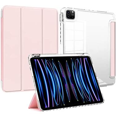 Imagem de Capa para iPad Pro 11 polegadas 4ª/3ª/2ª/1ª geração (2022/2021/2020/2018) com suporte de lápis, suporta [despertar/hibernar automático] e carregamento sem fio para lápis Gen 2