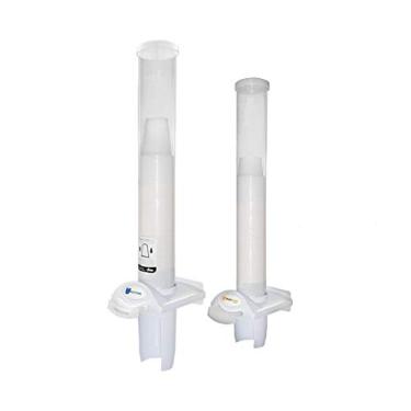 Imagem de Kit Dispenser Poupador de Copo Descartável de Água + Café Multicopo Branco Nobre