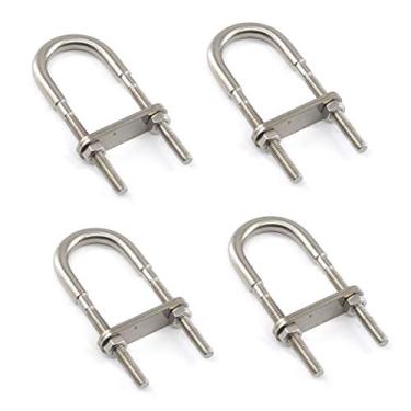 Imagem de Conjunto de parafusos em U de aço inoxidável 304 Marine Boat Deck Hardware, M5x78