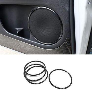 Imagem de JIERS Para Honda Vezel HR V 2014-2018, acessórios de acabamento de capa de alto-falante interno ABS para porta de carro