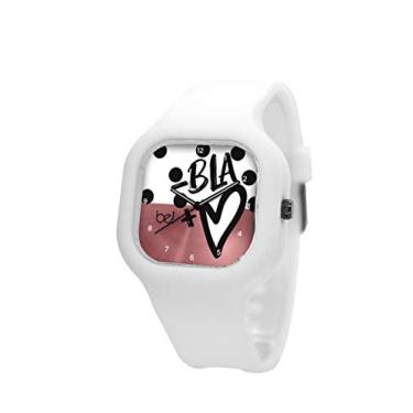 Imagem de Relogio Be Watch Menos Blá Pulseira Silicone Branca
