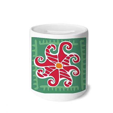 Imagem de DIYthinker Sol vermelho Totems Civilização Antiga Dinheiro Desenho Dinheiro Caixa Cerâmica Porta-Moedas Presente Porquinho