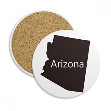 Imagem de Arizona – Caneca de porta-copos com mapa dos Estados Unidos da América