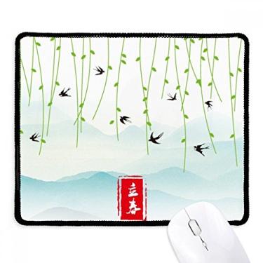 Imagem de Spring Begins Twenty Four Solar Term Mousepad Tapete de borracha para jogos