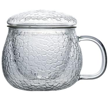 Imagem de PAYNAN Copo de chá de vidro resistente ao calor, copo de água, conjunto de chá criativo