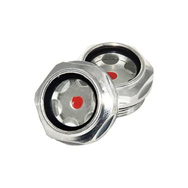 Imagem de Flyshop Vidro de visão de nível de óleo do compressor de ar de rosca macho de 30 mm de diâmetro de liga de alumínio