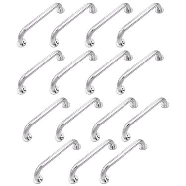 Imagem de Alça de Apoio Barra 30cm Inox Kit 15 Uni Suporte Idoso Banheiro Box Corrimao Acessibilidade