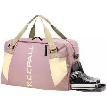 Imagem de Bolsa Mala Feminina Academia Esportiva Viagem, Bolsa esportiva de viagem, ideal Para Suas Viagens, Banhos De Piscina, Praia, Academia (Rosê)