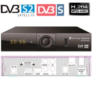 Imagem de DVB-S2 Receptor De TV Por Satélite  Decodificador  Receptor HD  H.264  DVB-S2