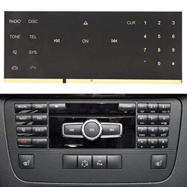 Imagem de Botão de rádio adesivo para reparo para 2008-2014 rádio carro botão CD adesivo decalques acessórios automotivos adesivos de botão de rádio