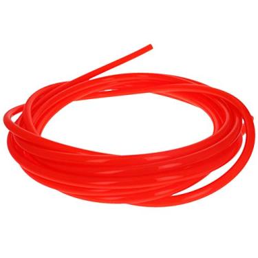 Imagem de Bettomshin 2 peças de tubo de ar pneumático 0,5 cm de diâmetro x 0,31 cm de diâmetro externo x 3,28 m de poliuretano tubo de compressor de ar para sistema de freio a ar ou transferência de fluido, vermelho