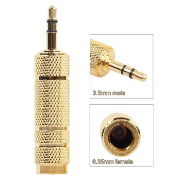 Imagem de Microfone 6,35 mm Fêmea a 3,5 mm Conector de áudio macho Ada