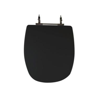 Imagem de Assento Sanitário Poliéster para Louça Sabatini icasa Aço Preto