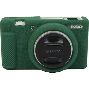 Imagem de BMAOLLONGB Capa ZV-1F, capa de silicone macio de borracha ultrafina e leve para Sony ZV-1F ZV1F (verde)