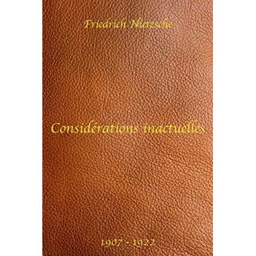 Imagem de Considérations inactuelles - Friedrich Nietzsche (French Edition)