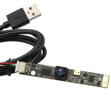 Imagem de ELP Módulo de câmera USB de 8 MP com microfone, câmera de PC grande angular para computador, câmera Lightburn 4K para gravador a laser, mini tira de lente fixa, câmera Web CCTV, câmera de segurança