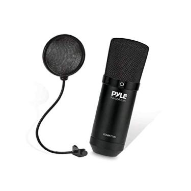 Imagem de Pyle Kit de gravação de podcast de microfone USB com suporte de mesa e filtro pop, microfone condensador cardioide de áudio para jogos, streaming, podcast, estúdio, Youtube, funciona com Windows Mac PC