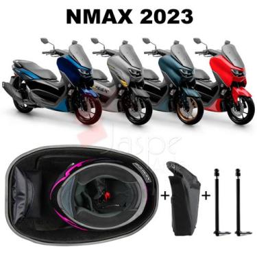 Imagem de Forro Nmax 2023 Connected Standard Preto + Guidão + 2 Antena - Jaspe A