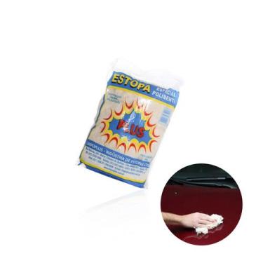 Imagem de Estopa Extra Branca Polimento Pacote 400gr - Limpoplus, Extra, Branca