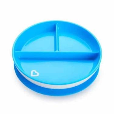 Imagem de Prato Com Divisórias E Ventosa Azul - Munchkin