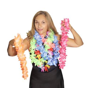 Imagem de Colar Havaiano Kit com 6 Cores Sortidas: Neon + Colorido - A.Cat