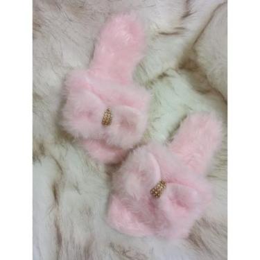 Imagem de Pantufa Rasteira Infantil Feminino Daminha Casual Laço - Eloa Calcados