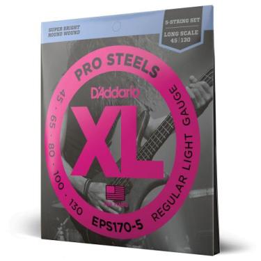 Imagem de Encordoamento Baixo 5C 45-130 D Addario XLProSteels EPS170-5