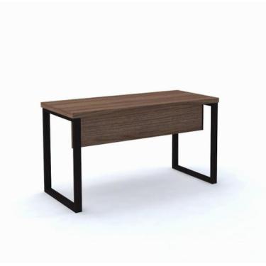 Imagem de Mesa Diretora Tubolar PE 40 Pandin 1,70 M Walnut e Preto