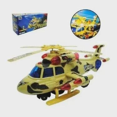 Imagem de Helicóptero Bate E Volta Sky Pilot Com Som E Luzes Brinquedo. - Toy Ki