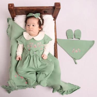Imagem de Saida maternidade roupinha de bebe menina com naninha - PEQUENO ANJO, 