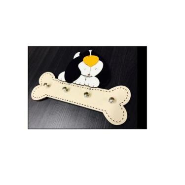 Imagem de Porta Chaves Madeira Mdf Não Esqueça Chaves Cachorro Cão - Casa Nobre