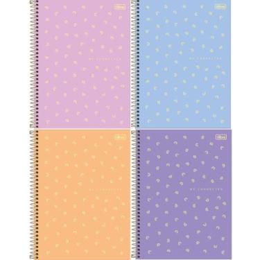 Imagem de Caderno Espiral Capa Plástica 1 Matéria - 80 Folhas - Connect Neon Fem