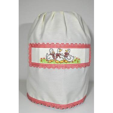 Imagem de Capa de Botijão Palha - Patinhos Engravatados - Arte & Tear