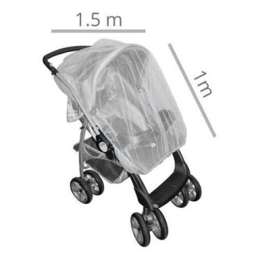 Imagem de Mosquiteiro Tela Para Carrinho De Bebê Proteção De Insetos - Incomfral