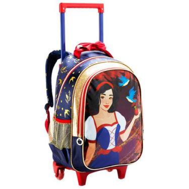 Imagem de Mochila Escolar Resistente 2em1 Rodas e Costas Princesa AZ - Clio