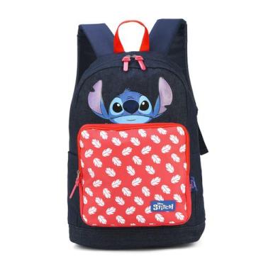 Imagem de Mochila Costas Escolar Lilo e Stitch Original Disney MS46972 - Sestini