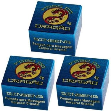 Imagem de 3 Pomada Fogo do Dragão Ginseng Sofisticatto 4g