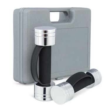 Imagem de Conjunto de halteres ajustáveis MADOG, conjunto de 2 halteres de peso para as mãos, pesos livres de 1,4 a 2,3 kg, halteres para exercícios e fitness, para musculação em casa, academia, musculação,