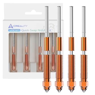 Imagem de Creality 4Pcs K1C/Ender 3 V3 Noozle, Kit De Bico De Troca Rápida Unicorn 0,4 Mm, 0,6 Mm, 0,8 Mm Com Liga De Titânio Com Ruptura De Calor, Liga De Cobre E Aço Temperado Para Impressora 3D K1C/Ender 3 V