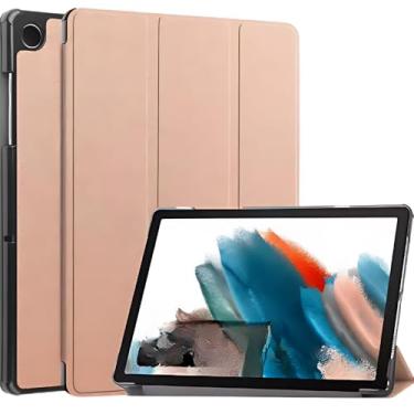 Imagem de Capa Case Para Galaxy Tab A9+ Plus SM-X210 211 215 11 Pol + Película DM ACESSÓRIOS (ROSÊ)