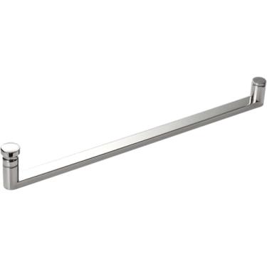 Imagem de Maçaneta da porta do chuveiro de substituição para porta de vidro sem moldura barra de toalha de face única puxar maçanetas da porta do banheiro barra de apoio, 145mm + 170mm