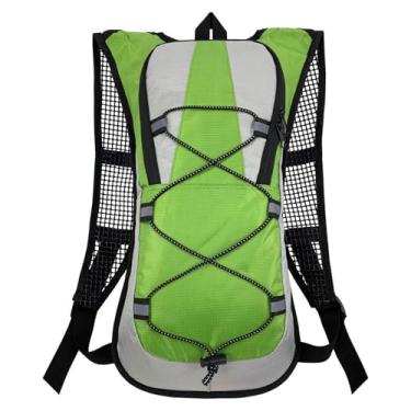 Imagem de Mochila de Hidratação 2L Impermeável J'PRIB com Bolsa de Água com Refil para Corrida, Bike e Trilhas (VERDE)