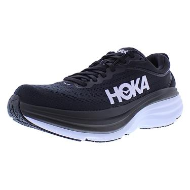 Imagem de HOKA ONE ONE Tênis de corrida masculino Clifton 8, 0, Preto, branco, 42