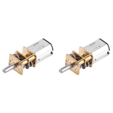 Imagem de Motor de Engrenagem de Redução, 2 Peças, Motor de Alta Engrenagem 1:1000 Dc 6v, Engrenagens de Metal, 10rpm para Modelo de Carro de Brinquedo Com Caixa de Engrenagens de Redução