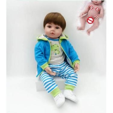 Imagem de Boneco Menino Bebê Reborn Sapinho Realista - PRO BABY