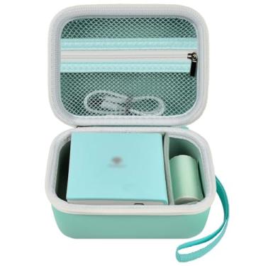 Imagem de Capa para Memoking T02/ para Phomemo M02/ T02/ M02S/ M02 pro/ Q30S/ M02X Inkless Sticker Photo Printer. Suporte portátil de armazenamento de impressora para etiquetas, papel térmico, cabo USB (apenas