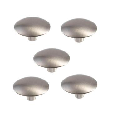 Imagem de Kit 5 Puxador Orion Zen 33X20Mm Niquel Escovado Verniz