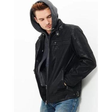 Imagem de jaqueta Masculina Moto Moderna preta -GG-B&B