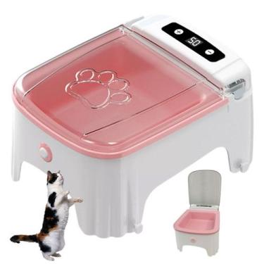 Imagem de Comedouro Automatico Pet Gato Cao Cachorro Raçao Petisco Temporizador 