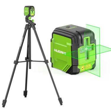Imagem de Nível de laser Huepar GK011DGTP 30 m com tripé de 1,8 m, bateria e óculos